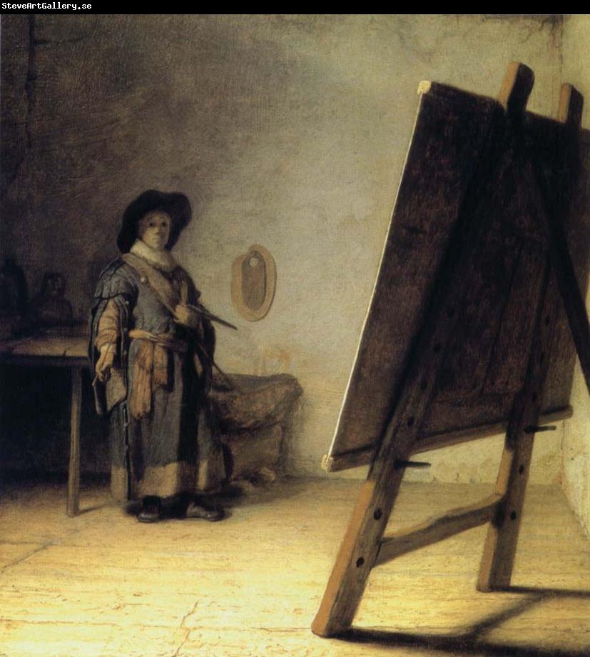 REMBRANDT Harmenszoon van Rijn A Young Painter in His Studio